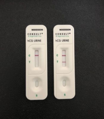 negative pregnancy test and positive pregnancy test